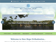 Tablet Screenshot of newhopeorthodontics.com